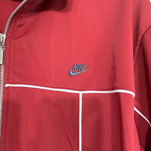 Men’s Nike Maroon Zip Up Jumpsuit Jacket XL - Picture 3 of 4